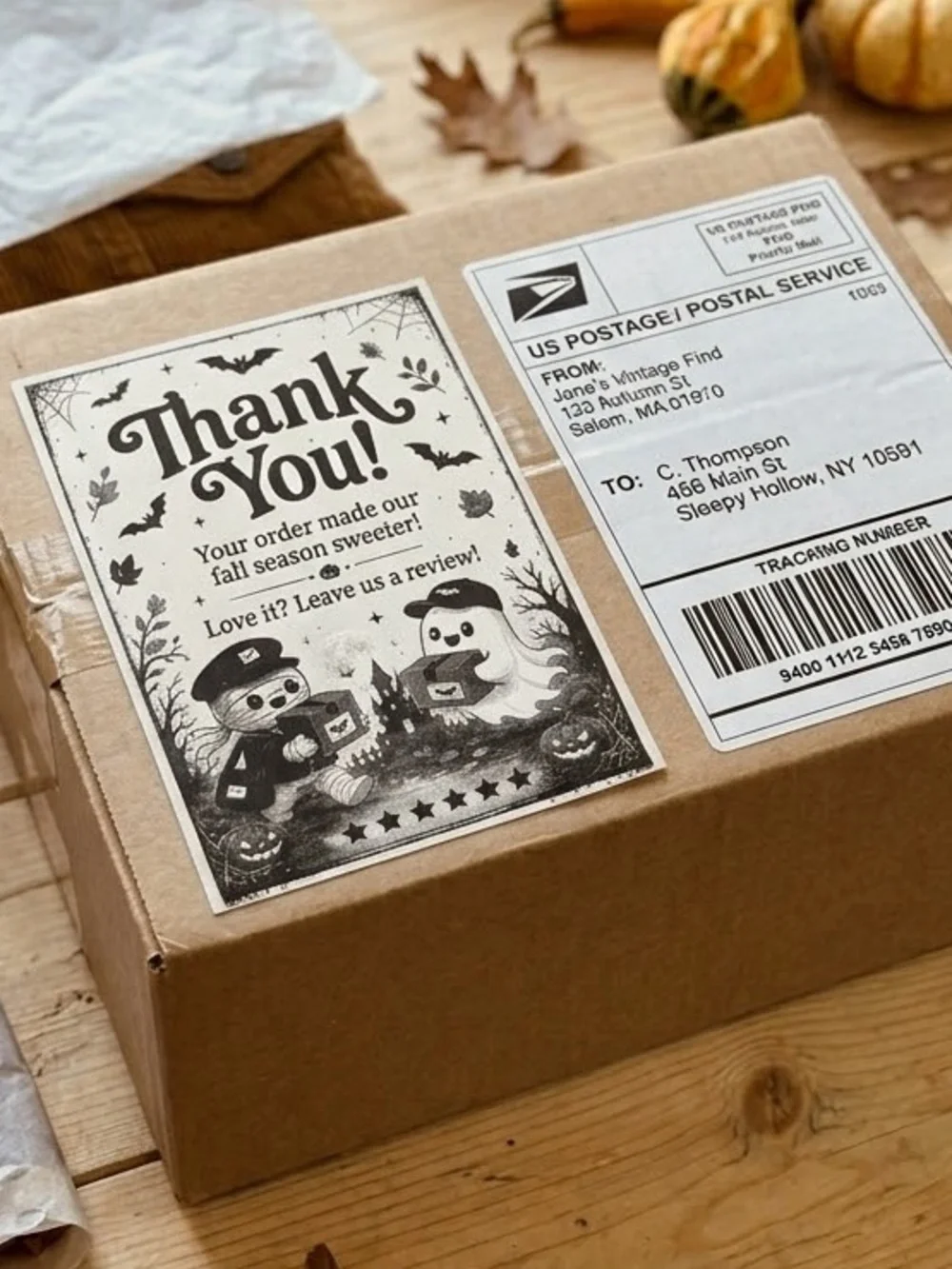 Thank You Packaging Sticker Labels